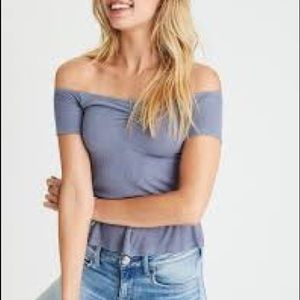 OFF THE SHOULDER PEPLUM TOP  | SOFT & SEXY RIBBED